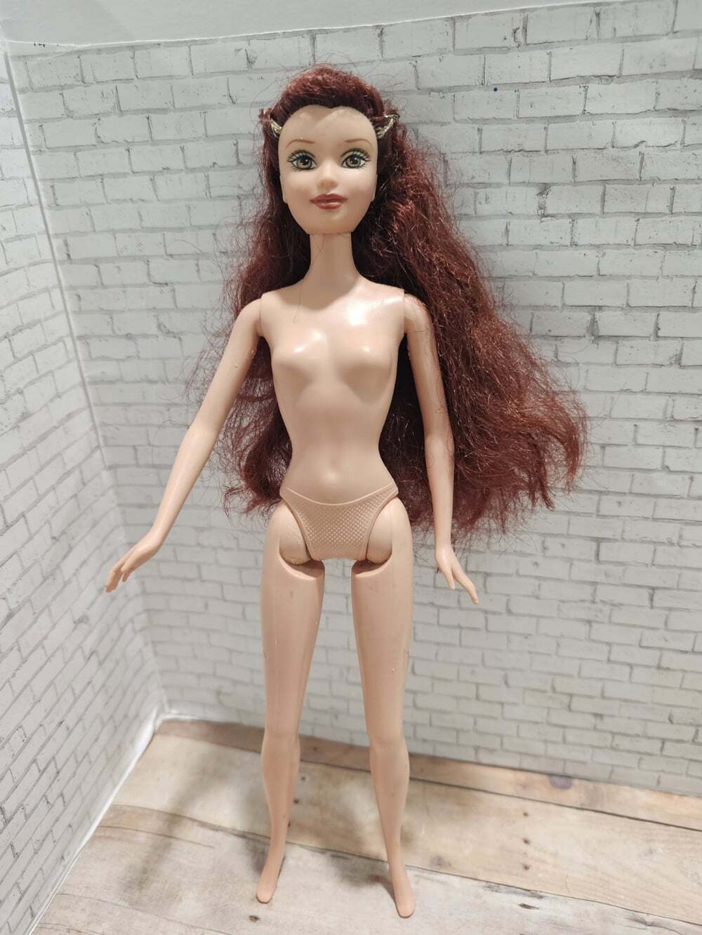 Disney Beauty Beast Sparkle Princess Belle Doll Mattel Auburn Hair Nude - Picture 2 of 5